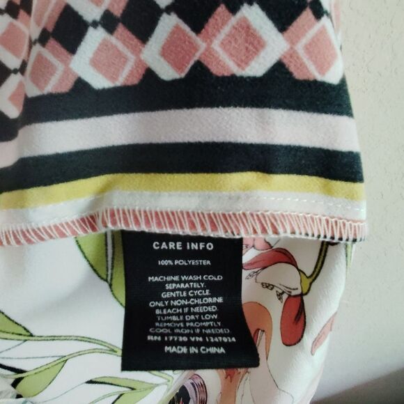 Who What Wear Wrap Maxi Dress Patchwork Floral Boho Cottagecore Medium - Picture 6 of 11